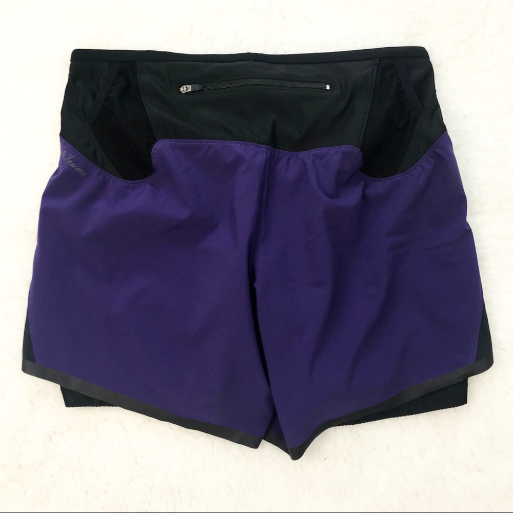 Pearl Izumi Black and Purple Women's Running Shorts